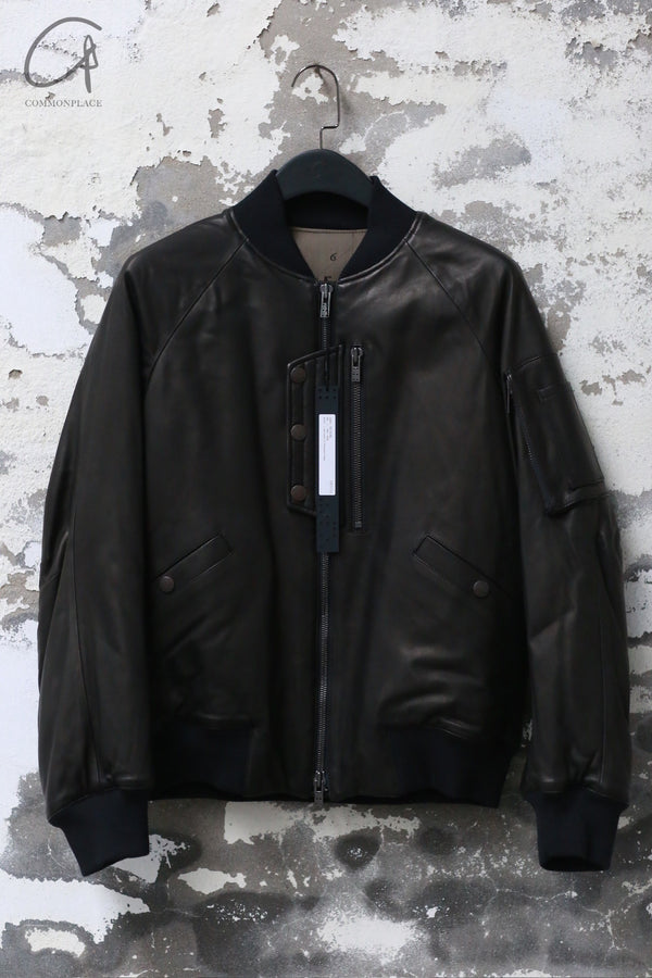 DEVOA 24 Autumn and Winter Jacket Japan DVA-MJE-SLMBL-HEI Sheep Leather Black DVA-MJE-CSHMH